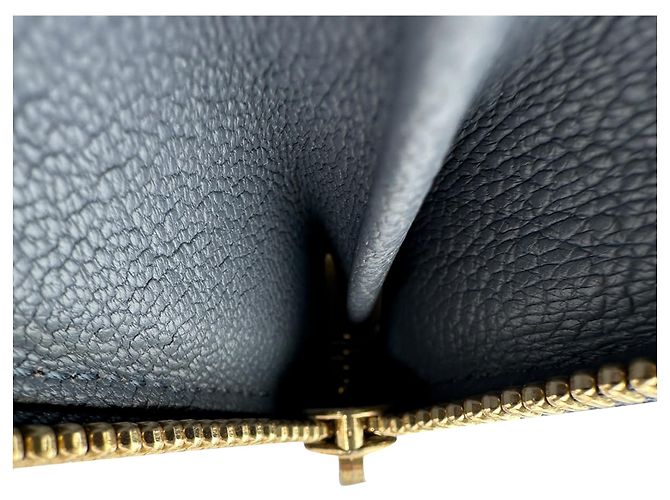 Portafoglio Continental Chloé Turn Lock in pelle blu - vista 8