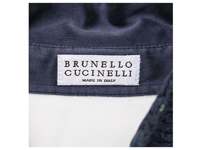 Camisa de cuello adornado Brunello Cucinelli en algodón blanco - vista 5