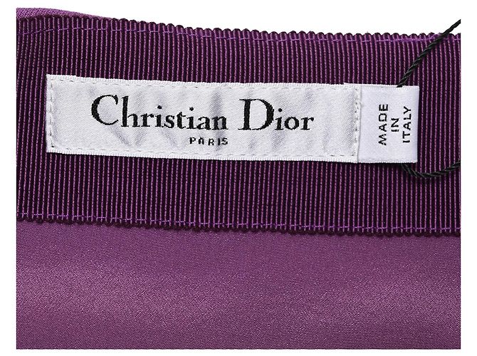 Minigonna a trapezio Dior in lana viola - vista 4