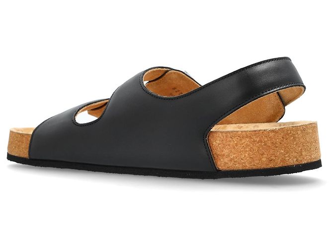 Balenciaga x Scholl Black Leather Sandals - view 2