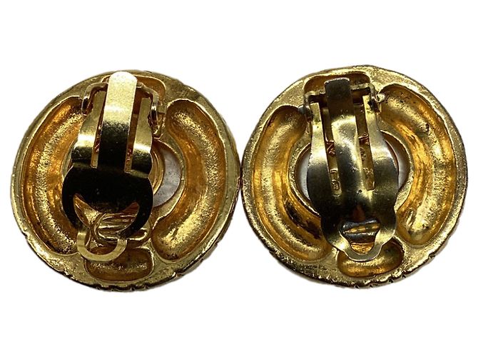 Orecchini a clip Chanel rotondi in perle dorate, Gold Pearl - vista 5
