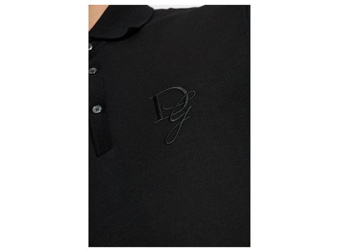 Dolce & Gabbana Polo in cotone con logo - vista 3