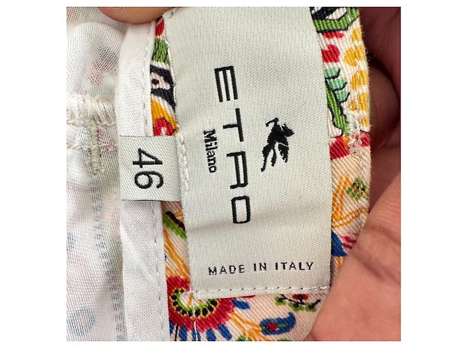 Pantaloni patchwork Etro in cotone multicolore - vista 3