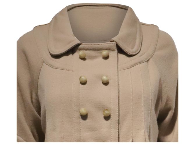 Chaqueta corta cruzada Marc by Marc Jacobs en algodón beige - vista 2
