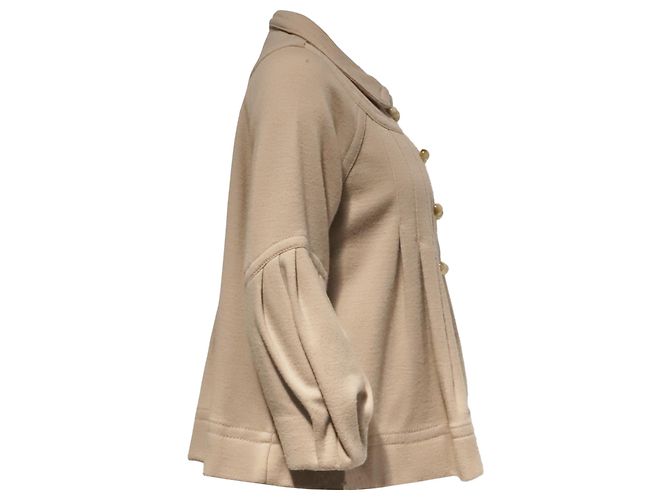 Chaqueta corta cruzada Marc by Marc Jacobs en algodón beige - vista 3