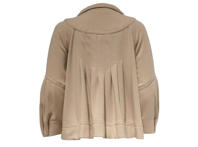 Chaqueta corta cruzada Marc by Marc Jacobs en algodón beige - vista 4