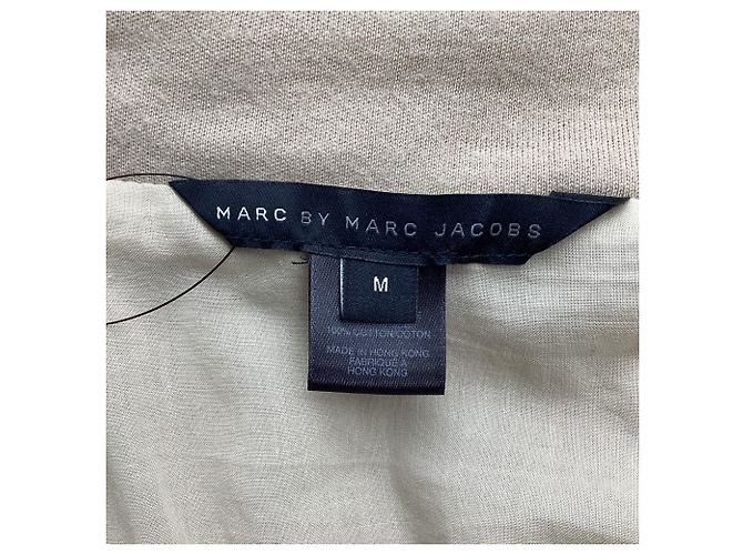 Chaqueta corta cruzada Marc by Marc Jacobs en algodón beige - vista 6