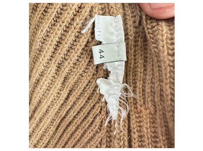 Stella Mc Cartney Stella Mccartney Strickpullover mit Rundhalsausschnitt aus brauner Wolle - Ansicht 4