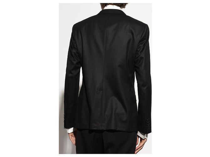 Dolce & Gabbana black wool double-breasted blazer - view 2