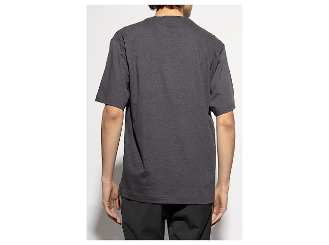 Camiseta Dolce & Gabbana con estampado logo DG gris de algodón - vista 2