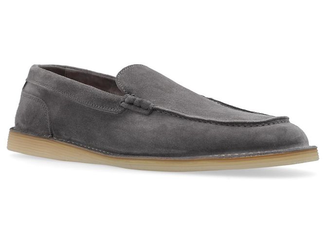 Mocassini Dolce & Gabbana in scamosciato grigio - vista 2