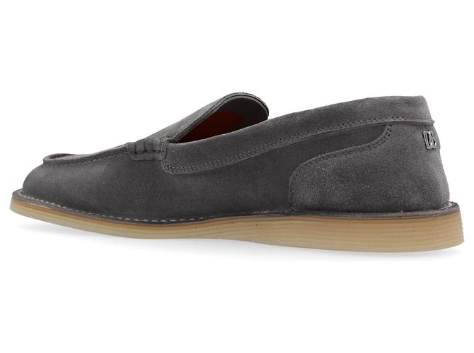 Mocassini Dolce & Gabbana in scamosciato grigio - vista 3
