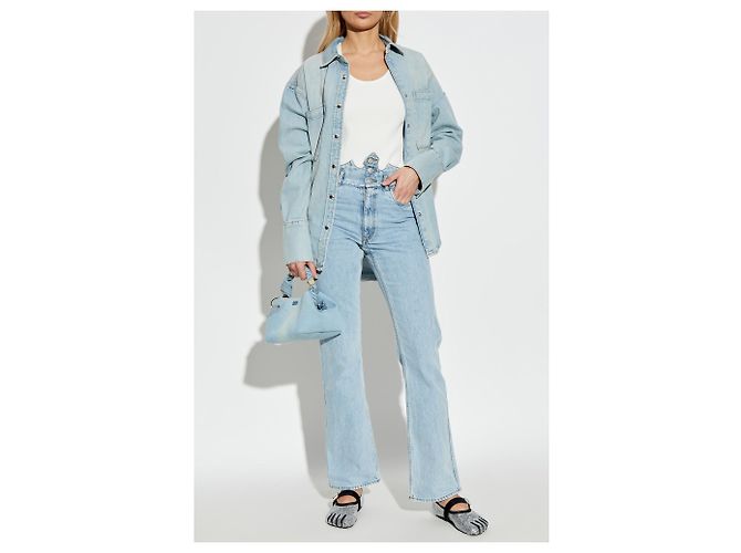 Jeans Bootcut Coperni x Disney Blu Cotone - vista 2