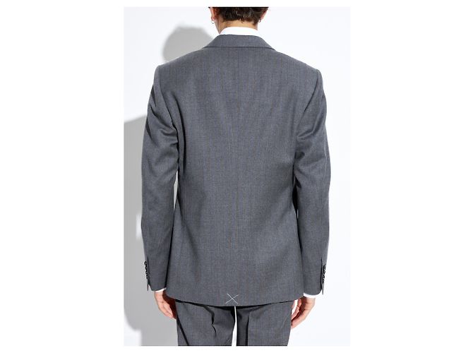 Blazer Dolce & Gabbana in lana grigio con righe - vista 2