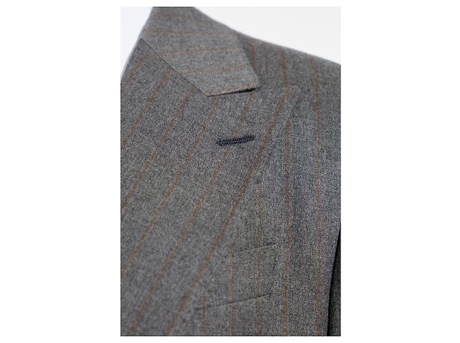 Blazer Dolce & Gabbana in lana grigio con righe - vista 3