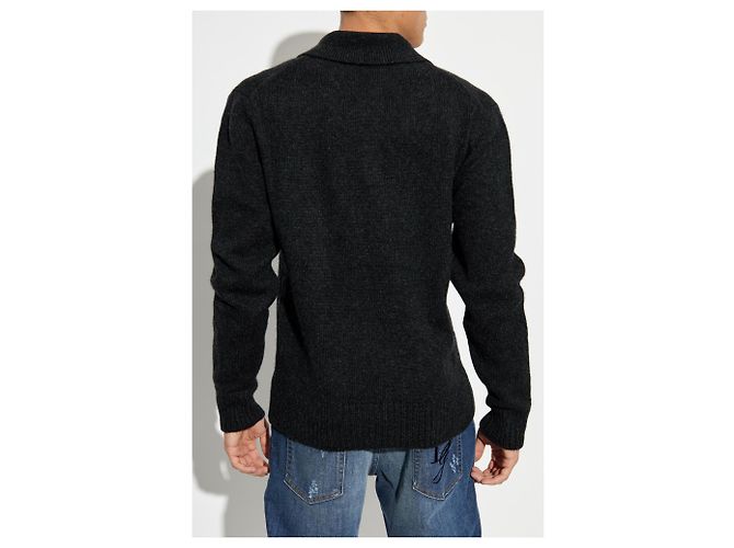 Pull polo Dolce & Gabbana gris - vue 2