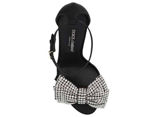 Dolce & Gabbana Sandali con tacco e fiocco decorativo - vista 4