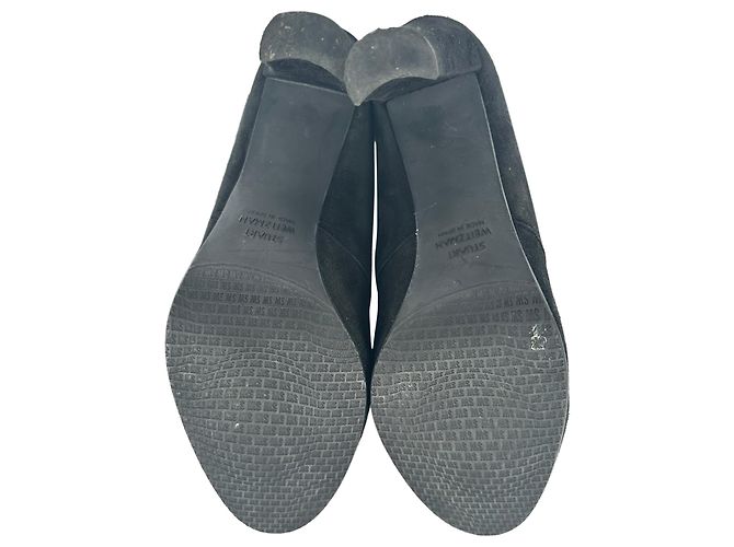 Stivali sopra il ginocchio Stuart Weitzman Highland in camoscio nero - vista 10