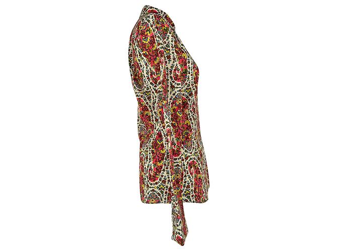 Camicia Etro con stampa paisley floreale in cotone multicolore - vista 2