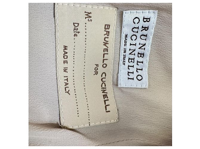 Blazer monopetto in twill Brunello Cucinelli in acetato kaki - vista 5