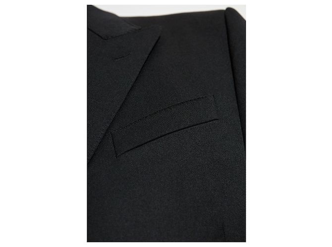 Dolce & Gabbana Black Wool Double Breasted Blazer - view 3