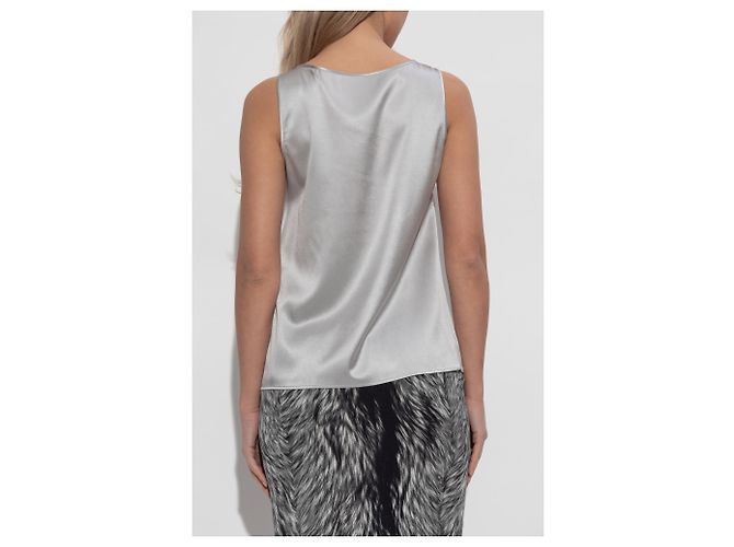 Dolce & Gabbana Seidentop mit Logo-Applikation - Ansicht 2