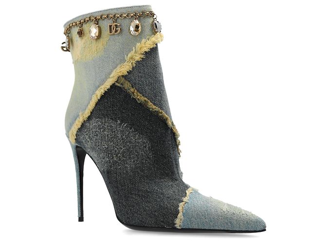 Dolce & Gabbana Denim ankle boots with heels - view 2