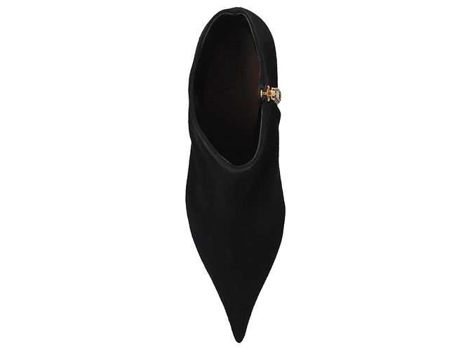 Dolce & Gabbana Botines de Tacón Stiletto en Cuero Negro - vista 3