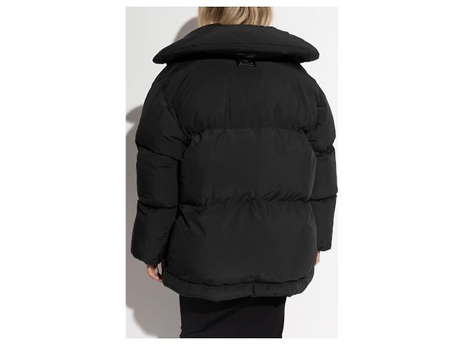 Dolce & Gabbana Jaqueta Acolchoada Preta Oversized - vista 2