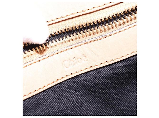 Chloé Ethel Bolsa de couro bege - vista 6