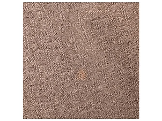 Abito midi in jacquard Hermès in cotone marrone - vista 8