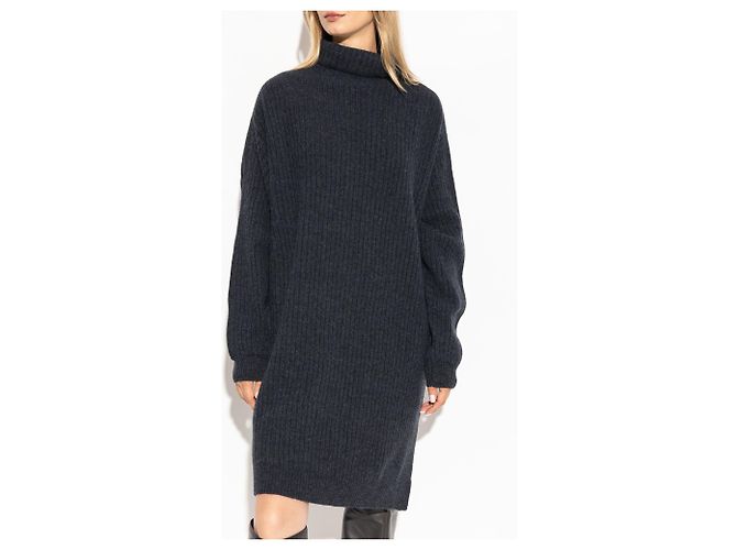 Lemaire Vestido de lana con cuello alto - vista 3