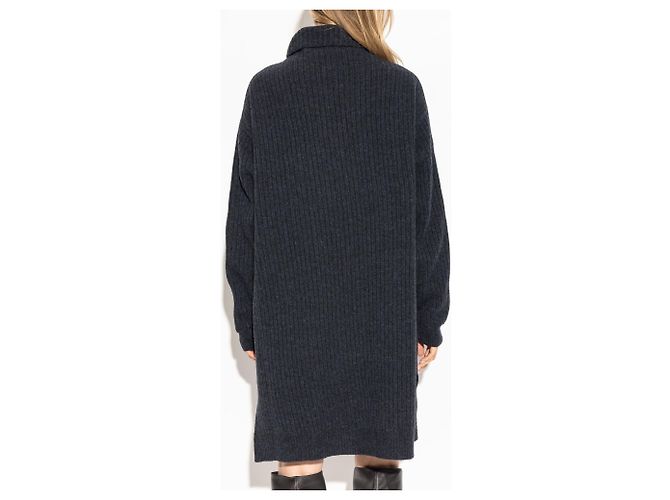 Lemaire Vestido de lana con cuello alto - vista 4