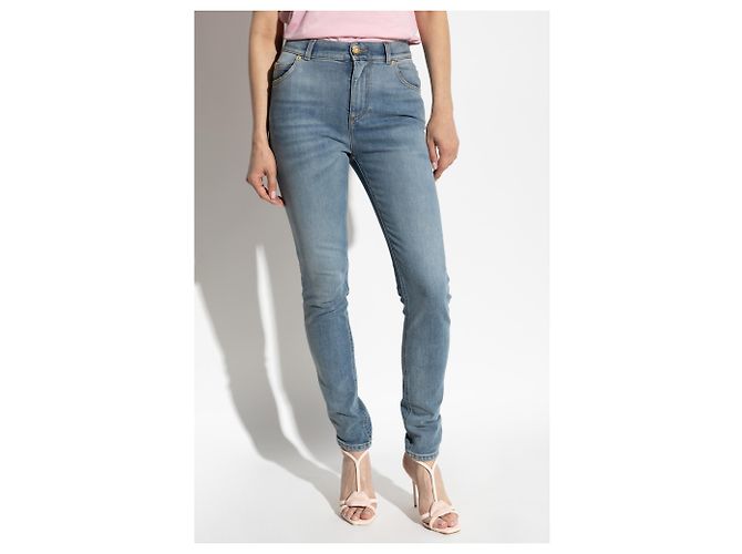 Jeans Balmain de perna afunilada azuis - vista 3