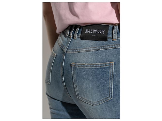 Jeans Balmain de perna afunilada azuis - vista 5