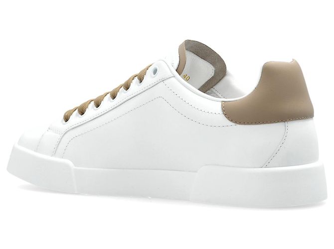 Dolce & Gabbana DG Logo Leder Sneaker Weiß - Ansicht 2