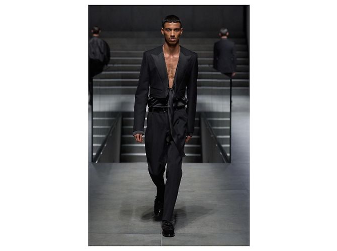 Dolce & Gabbana Woll-Smokinghose Schwarz - Ansicht 4