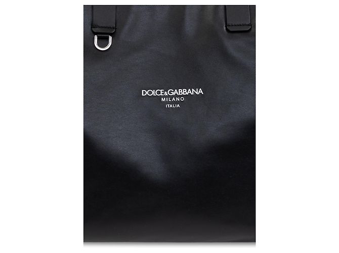 Borsa shopper in pelle Dolce & Gabbana nera - vista 4