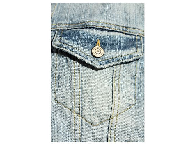 Balenciaga Chaqueta vaquera de algodón azul - vista 5