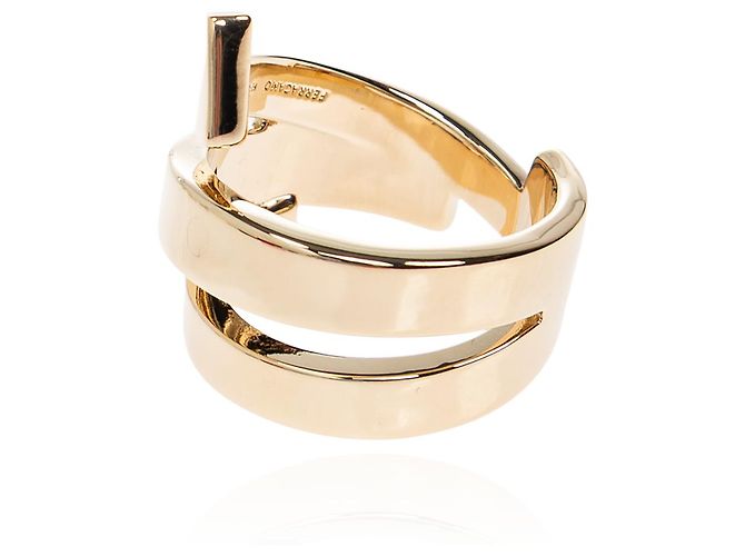 Salvatore Ferragamo Messingring goldfarben - Ansicht 3