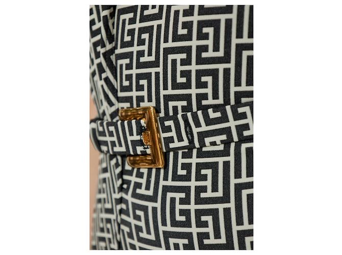 Balmain Monogramm Badeanzug schwarz - Ansicht 4