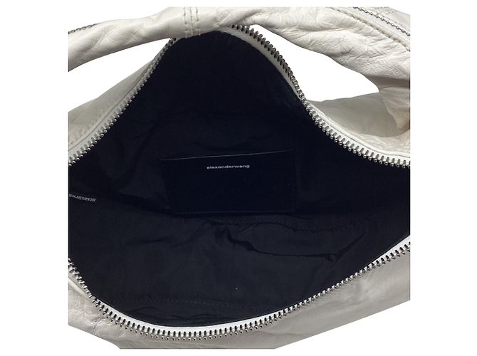 Borsa con manico Twyst Alexander Wang in pelle bianca - vista 8