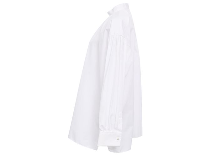 Camicia Dior a collo mandarino in cotone bianco - vista 2