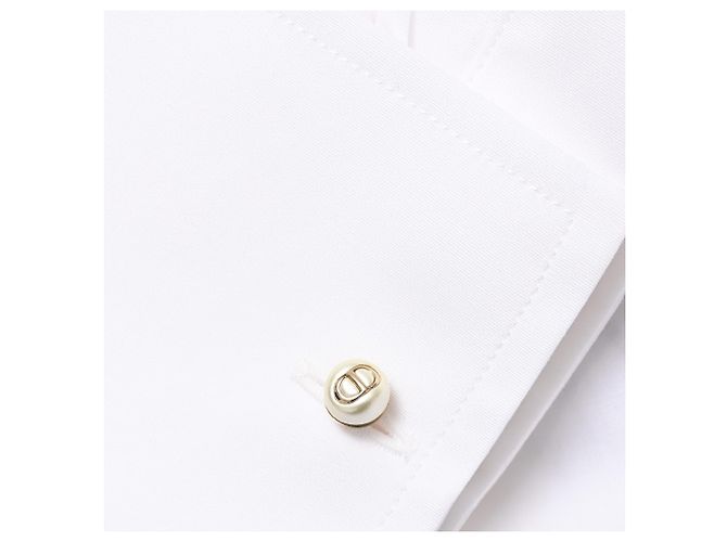 Camicia Dior a collo mandarino in cotone bianco - vista 8
