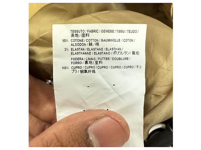 Chaqueta Parka con Capucha Balenciaga en Algodón Beige - vista 10