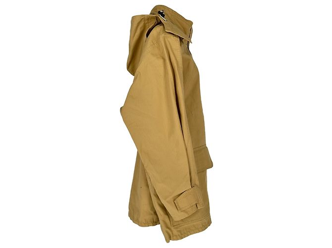 Chaqueta Parka con Capucha Balenciaga en Algodón Beige - vista 2