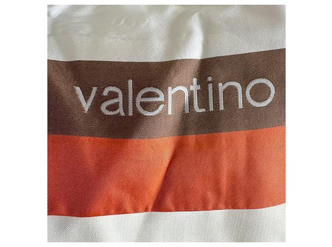 Autre Marque Valentino zweireihiger Blazer aus cremefarbenem Polyester - Ansicht 5