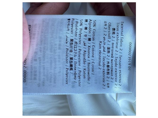 Autre Marque Valentino zweireihiger Blazer aus cremefarbenem Polyester - Ansicht 9
