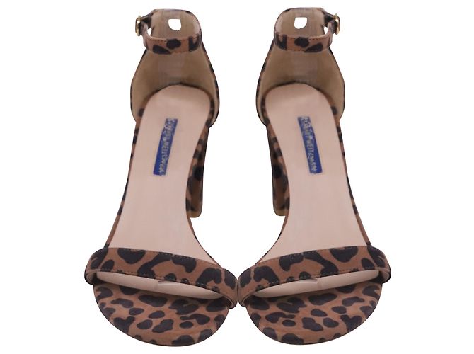 Tacchi a blocco Stuart Weitzman Nearlynude Cheetah in camoscio multicolore - vista 2