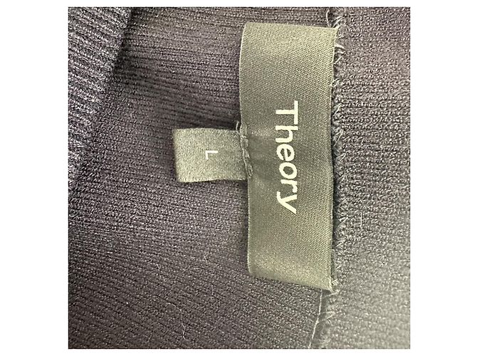 Abito maxi con spalline Theory in viscosa nera - vista 4